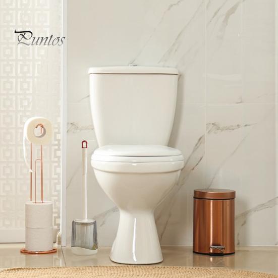 Щетка для унитаза с держателем Пластиковые щетки для унитаза в ванной комнате Тонкая головка щетки Удлиненная ручка Настенная щетка для унитаза