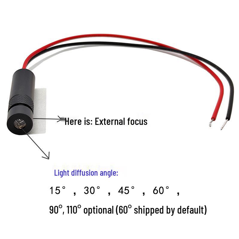 8x30mm 635nm 1mW Red Laser Module with Adjustable Focus & Locking Crosshair.