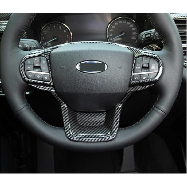 Carbon fiber Steering Wheel Trim 2pcs For Ford Explorer