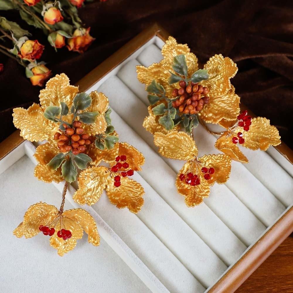 Beautiful Chinese Ancient Hairpins Beads Exquisite Fairy Side Clips Hairstyle Tools