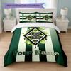Borussia Mönchengladbach Custom Name Text Bedding Set 1 Duvet Cover+2 Pillowcases Soccer Logo Personalized Gift For Special Occasion Bedroom Decor
