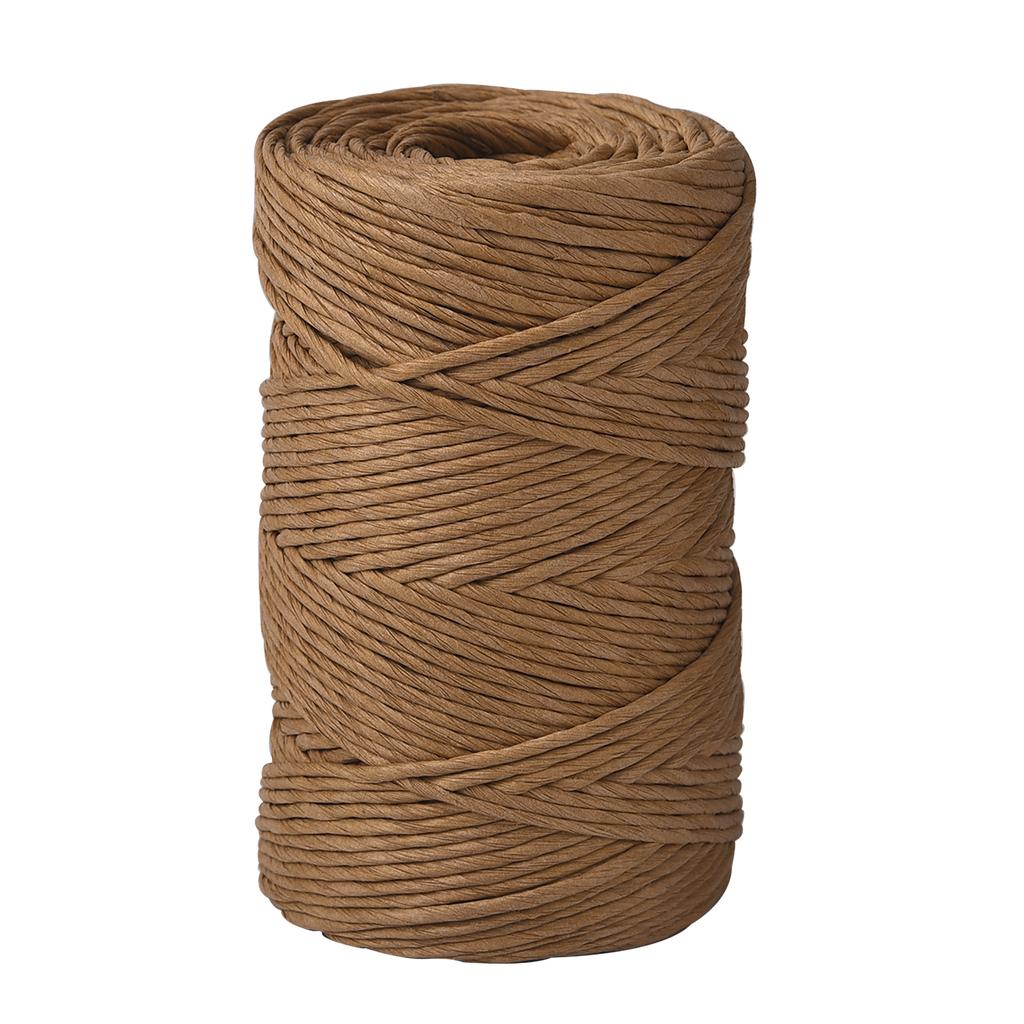 100 ярдов натуральная бумажная соломенная пряжа для ручной вязки крючком соломенная бумажная пряжа DIY летняя шляпа от солнца пляжная сумка ремесло ручной работы