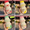 480Ml Plastic Water Bottle Drinking Bottle Shape Cute Kawaii Milk Shaker Bottle