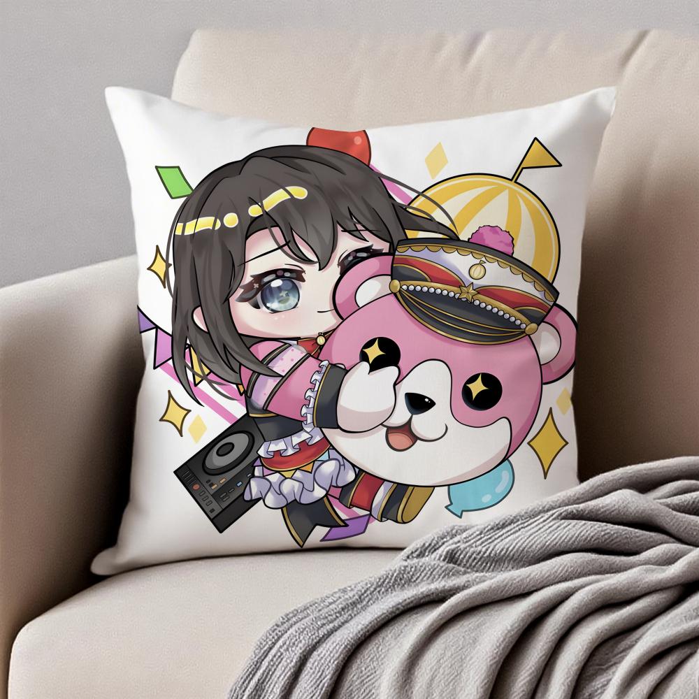 Милая Аниме BBanG Dream Its MyGO Наволочка Подушка Антиаллергенная Невидимая Молния Короткий Плюш Подушка для Дивана