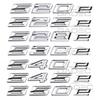 Car Trunk Chrome Letters Badge Emblem Decals Sticker For BMW 5 Series 520e 525e 528e 530e 540e 545e 550e E39 E60 E61 F10 F11 G30