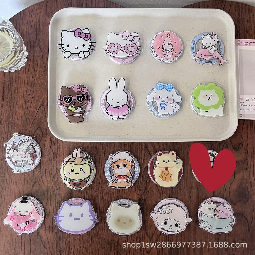 Cute Korean Cartoon Cat Magnetic Phone Holder (Magsafe Compatible)