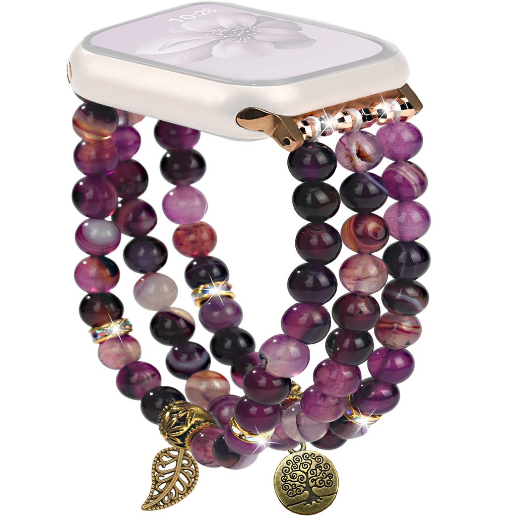 Ремешок для Apple Watch Series 10 9 8 7 SE 6 5 4 3 2 1 42 мм 41 мм 40 мм 38 мм Браслет из бусин Наручный ремешок