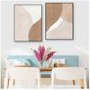 Для галереи, гостиной, интерьера, домашнего декора, современный бежевый, коричневый, абстрактная геометрическая картина на холсте, настенная живопись, принты, плакат, изображение