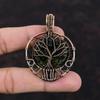 Tree Of Life Moldavite Pendant Copper Wire Wrapped Pendant Unique Tree Of Life Jewelry Gemstone Pendant Handmade Copper Jewelry Gift For Her