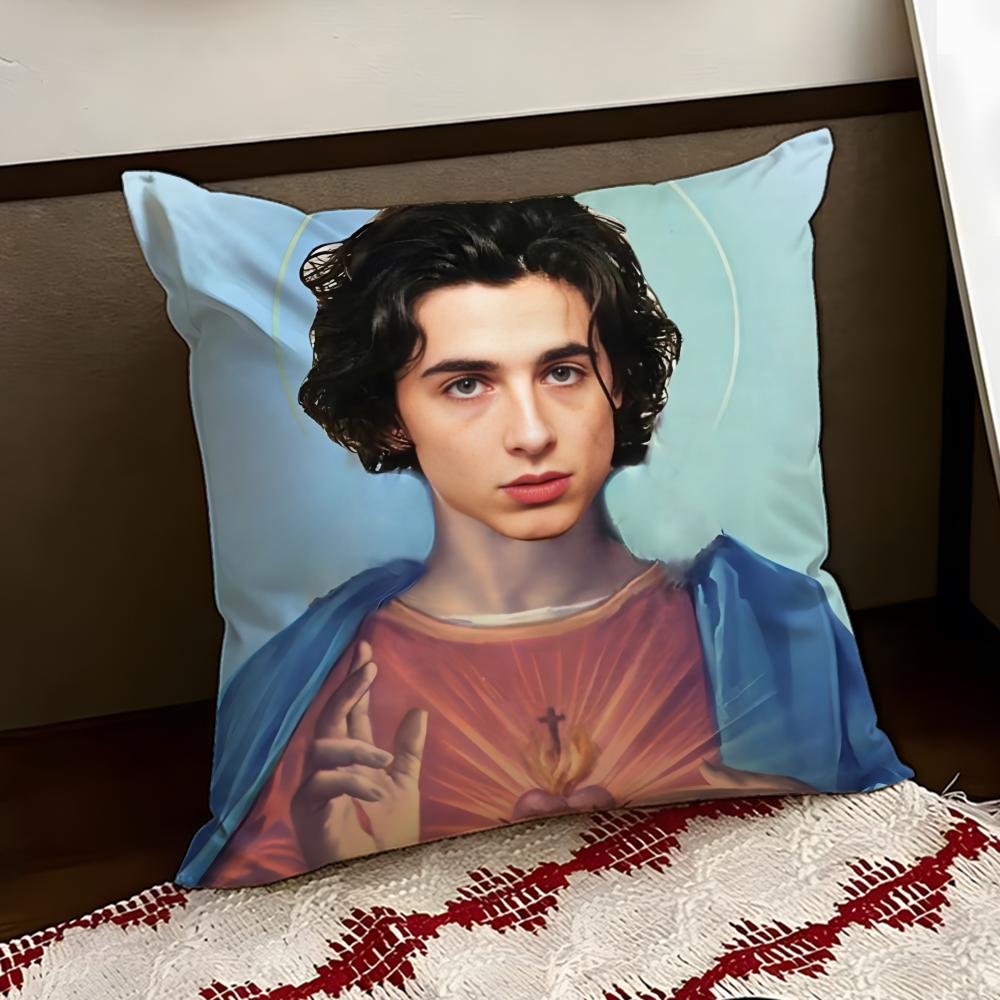 TTimothees CChalamets Cushion Cover Reversible Soft Durable Pillow Cover Home  Car MultiScene Use for Daily Comfort