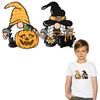 Clothing Stickers Halloween Gnomes Diy Parches Ropa Clothes Stickers Heat Press Appliqued Hoodies Iron On Transfer Arts Crafts
