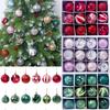 Рождественские 1224 шт. Однотонные блестящие елочные шары Рождественские украшения Шар Реквизит Подвесной