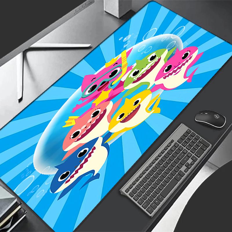 Baby Shark Theme Premium Non-slip Mouse Pad with Stitched Edges,Durable Rubber Material,for Desktop & Gaming Great Gifts