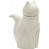 Artha Soy Sauce Dispenser, Cat Design, White, Small, 40ml, with Drip-Resistant Spout, Porcelain, AR0604345