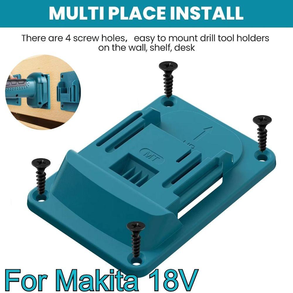 Настенный настенный кронштейн для аккумулятора Износостойкое основание для аккумулятора Держатель для электроинструмента для Makita 18V
