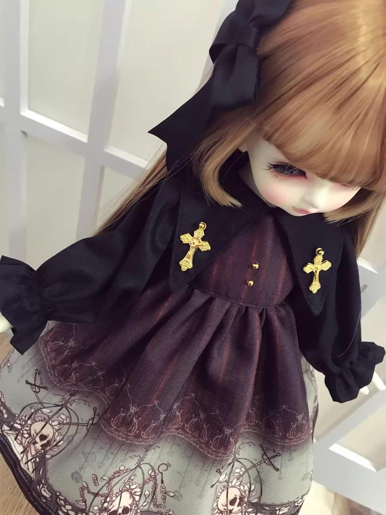 ХАМРЕТИХИППЗ 14 16 13 BJD Шарнирная кукла Платье куклы Костюм куклы Одежда горничной Шарнирная кукла Наряд Кукла для переодевания Платье куклы Платье принцессы, Градиент