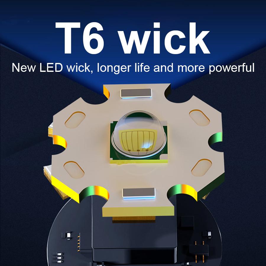 Мини многофункциональный фонарик USB перезаряжаемый портативный фонарь 500 м водонепроницаемый уличный рабочий фонарь для кемпинга и рыбалки