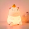 Cute Animal Silicone Night Light Fox Frog Nursery Sleeping Lamp Rechargable Duck Touch Sensor Beside Lamp For Bedroom Decor