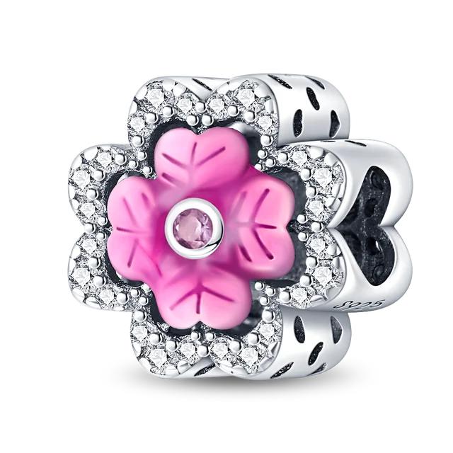 Стерлингового серебра 925 пробы, зеленая бабочка, цветок, стрекоза, подходит Pandora, оригинальные эмалированные подвески Pulsera, подвески, сделай сам, подарки для изготовления ювелирных изделий