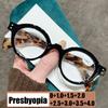 2025 Fashion Small Round Frame Reading Glasses Men Women Anti-Blue Light Presbyopia Unisex Ultralight Eyewear Plus Diopters