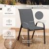 Three-Piece Outdoor Garden Set - Grey