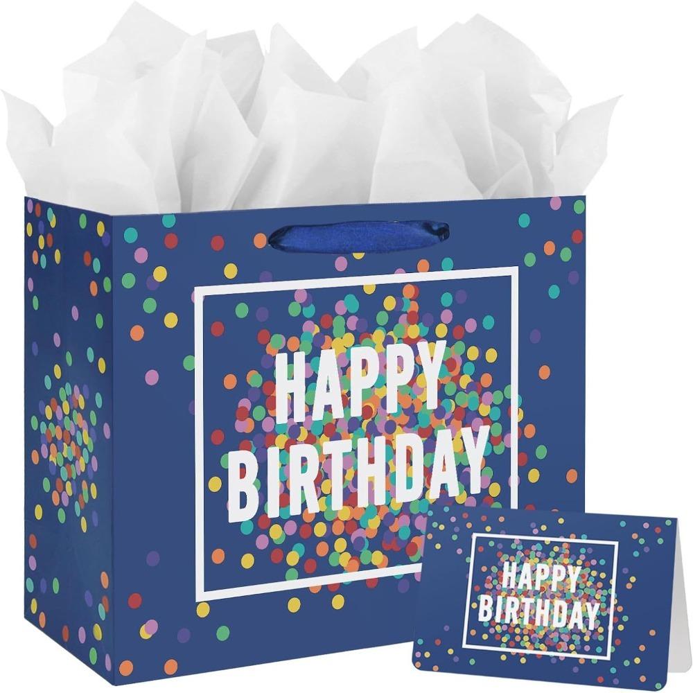 Reusable Party Decoration Boxes Colorful Gift Boxes Birthday Gift Bag for Birthday, Baby Shower