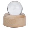 Прозрачный хрустальный шар вращающийся деревянный музыкальный ящик светодиодный ночник для девочек подарок на день рождения Рождество