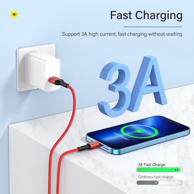 USB-кабель для iPhone 14 13 12 11 Pro X XS Max 6 7 8 Plus SE Apple iPad Fast Charge Cord Origin Mobile Phone Charger Data Wire 3m