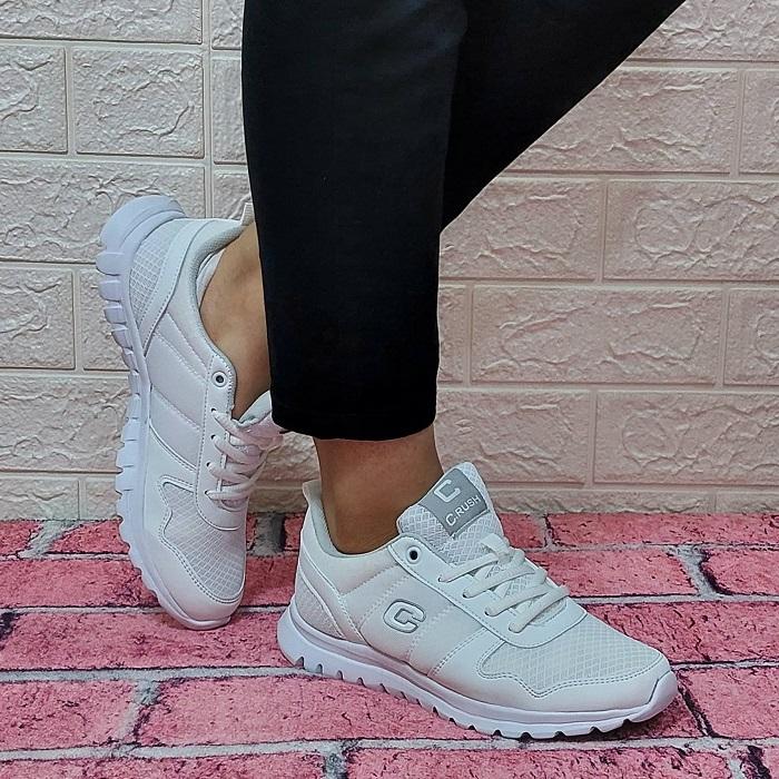 Crush 602-652 Белые легкие ортопедические кроссовки Fuspet