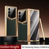 Гальванизированный Жесткий ПК Кожаный Задний Чехол-Крышка для Samsung Galaxy Z Fold 8 Ultra Fold 7 6 со Стеклянной Пленкой на Экран Сенсорным Стилусом
