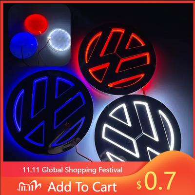 Для VW 11см 5D LED Для Volkswagen VW световой логотип, световой логотип на решетке радиатора, подходит для CC/Golf/Passat/Jetta/Polo/Magotan багажника