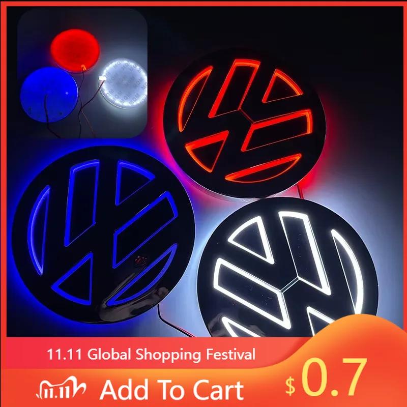 Для VW 11см 5D LED Для Volkswagen VW световой логотип, световой логотип на решетке радиатора, подходит для CC/Golf/Passat/Jetta/Polo/Magotan багажника