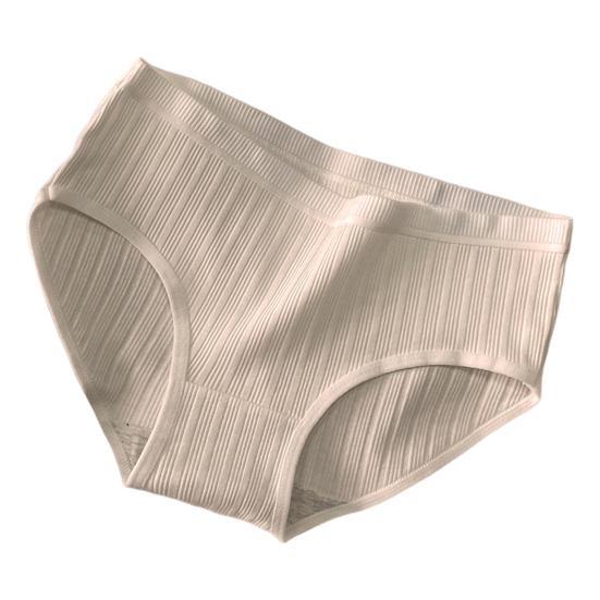 Women Underpants Mid Waist Solid Color Nylon Plus Size Japanese Style Butt-lifted Good Breathability Elastic Quick-drying Sport Casual Briefs