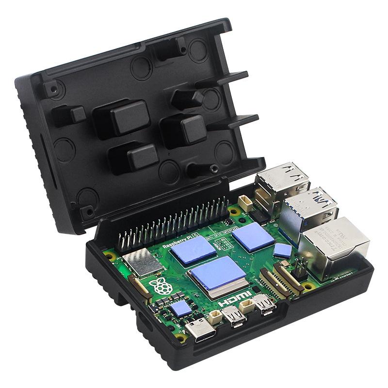 1 Комплект Простой в Установке Алюминиевый Корпус-Радиатор Для Raspberry Pi 5 Корпус из Алюминиевого Сплава Коробка DIY Аксессуары