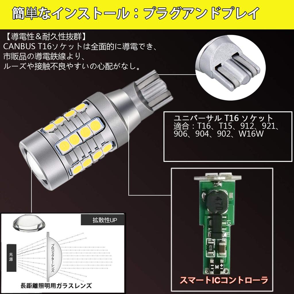 TORIBIO T16 T15 LED Задний ход Супер 28SMD 3030 LED Техосмотр автомобиля W16W Комплект из 2 ламп, Яркий, 4000Лм, Неполярный, DC10-30В, Чипы, Соответствует, Белый,