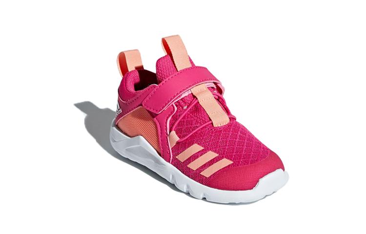Sneakers Adidas Flex El I Slip Resistant Low top Running Shoes Pink White Infant And Toddler