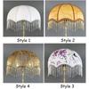 Beaded Tassel Lamp Shade Fabric E27 Lamp Cover Vintage Fringe Lamp Shades