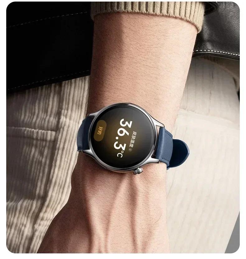 Кожаный ремешок для Xiaomi Watch S3 S1 Pro/S1 и MI Color 2/S1 Active Кожаный ремешок для универсального браслета 22 мм Аксессуары