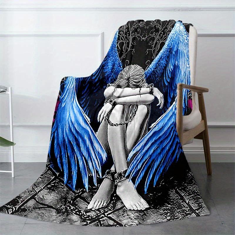 Angel In Chains Blanket Soft Warm Throw Blanket Nap Blanket For Couch Sofa Office Bed Camping Travel Multipurpose Gift Blanket For All Season