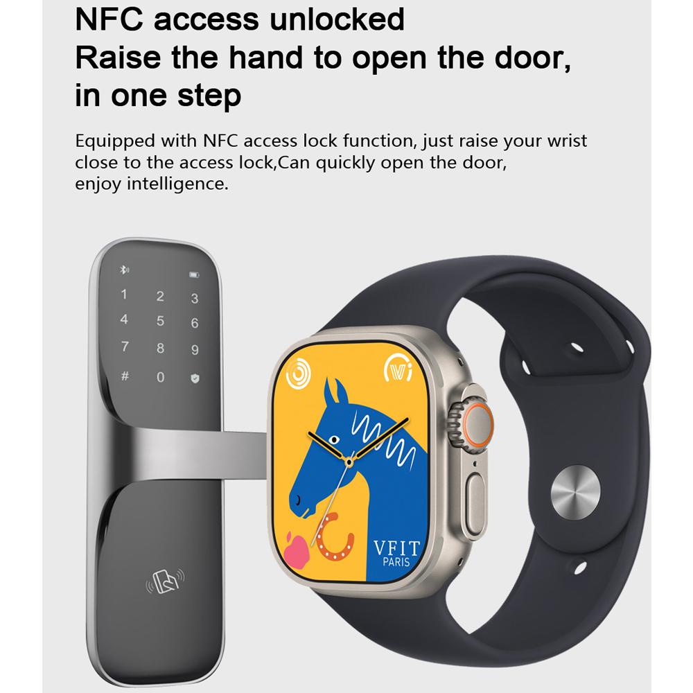 YurKem Ultra 8 умные часы IWO спортивные мужские Wowen GPS отслеживание движения умные часы с беспроводной зарядкой для IOS Android