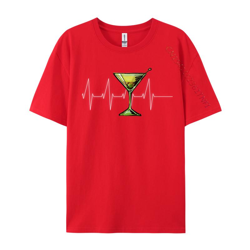 Dirty Martini Heartbeat Comics Family Top T-Shirts Summer Tops T Shirt For Men Graphic Pure Cotton Print T Shirts Drop Shipping