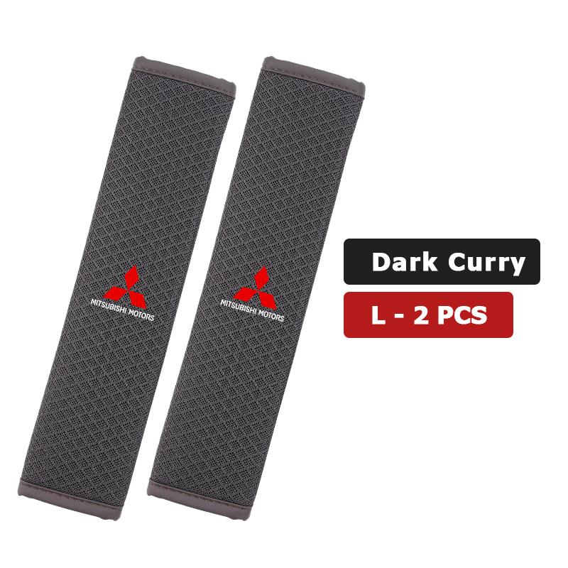 cxdjmy1 For Mitsubishi 1/2PCS Car Seat Belt Cover Adjustable Ice Silk Safety Protection Shoulder Pad Outlander Lancer Cross Colt Xpander