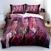Personality Kpop Demon Hunte Bedding Set Luxury Rumi Mira Zoey Quilt Cover Pillowcase Girls Bedroom Bed Sack Pillowslip 2025