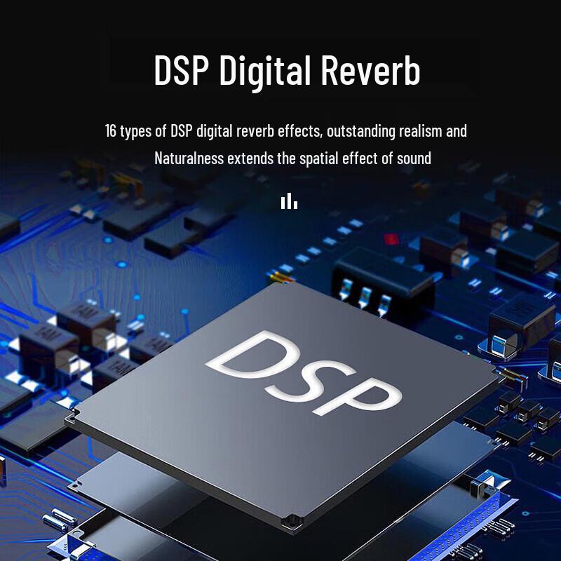 8-канальный аналоговый аудиомикшер с DSP-эффектами (Китайская версия)
