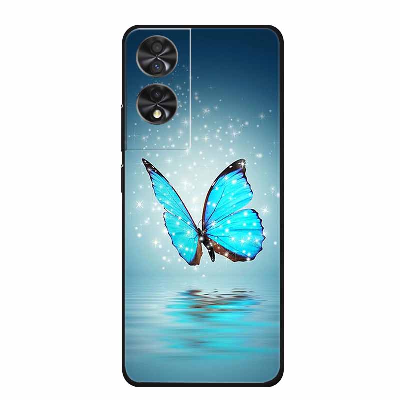 Для TCL 40 NxtPaper 4G 6.78" Чехол Животные ТПУ Мягкий Силикон Чехлы для Телефона Обложка для TCL40 NxtPaper Защитный Волк Мультяшный Coque