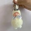 Sleeping Baby Keychain Cute Fluffy Plush Doll Keychains Bag Decoration Cars Key Ring Gift