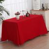 Table Cloth Solid Color Rectangular Tablecloths Wedding Elegant Conference Hotel Table Cover Exhibition Event Banquet Tablecloth