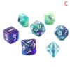 7Pcs/Set  Four-Color Multi-Sided Digital Dice Set Running Group Game Dice