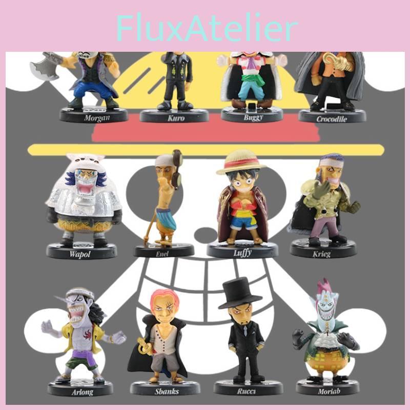 Набор аниме фигурок One Piece Луффи Рыжеволосый Шанкс Багги Мория и Брук Модели