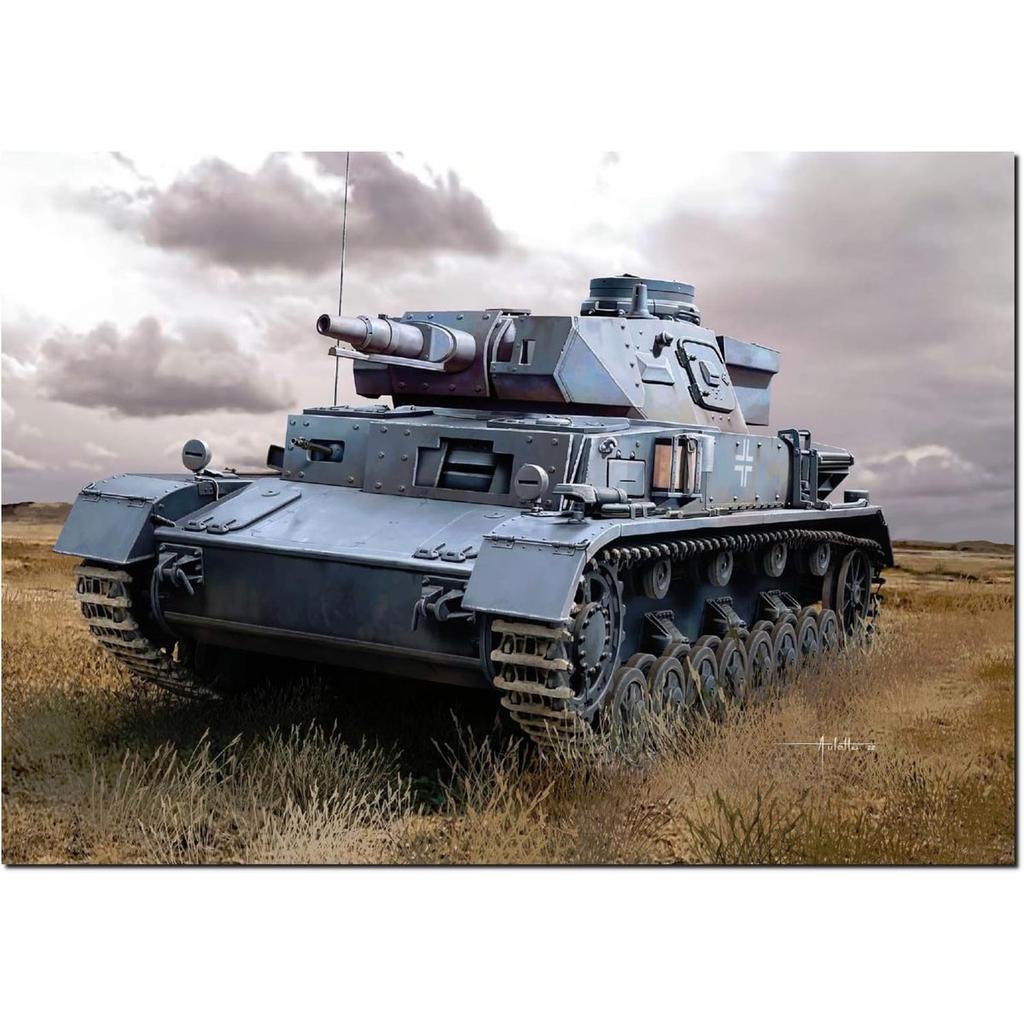 PLATZ Dragon 1/35 WW2 German Panzer IV Ausf.D Vorpanzer Premium Edition Plastic Model Kit DR6981 Tank